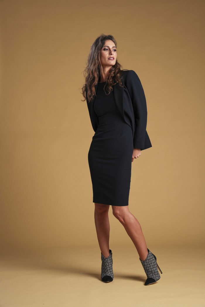 Giacca Manola in tessuto cady colore Nero - immagine 2