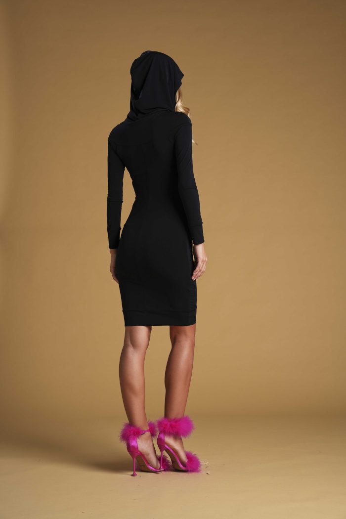 Jersey dress Juliana jogging couture Nero - immagine 2