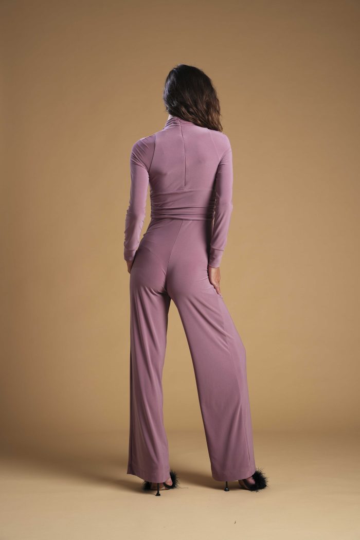 Jumpsuit Zuleika in tessuto jersey colore Blush - immagine 2