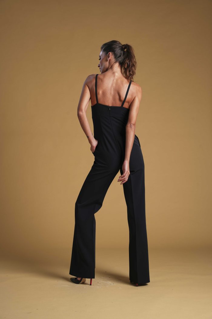 Jumpsuit Linda in tessuto cady colore Nero - immagine 2