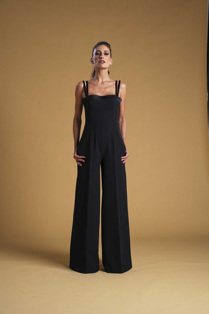 Jumpsuit in cady Jana colore nero