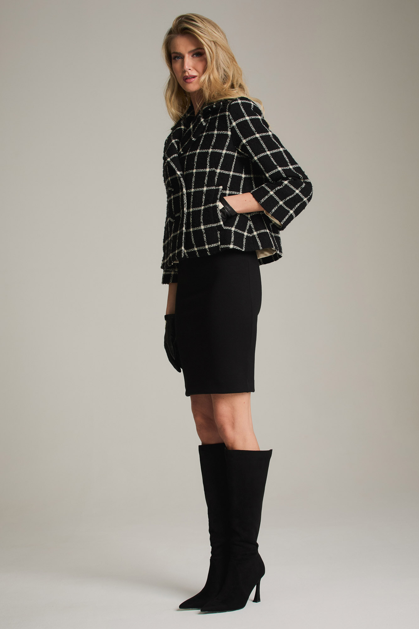 BETTY Check Coco Black&White - immagine 5