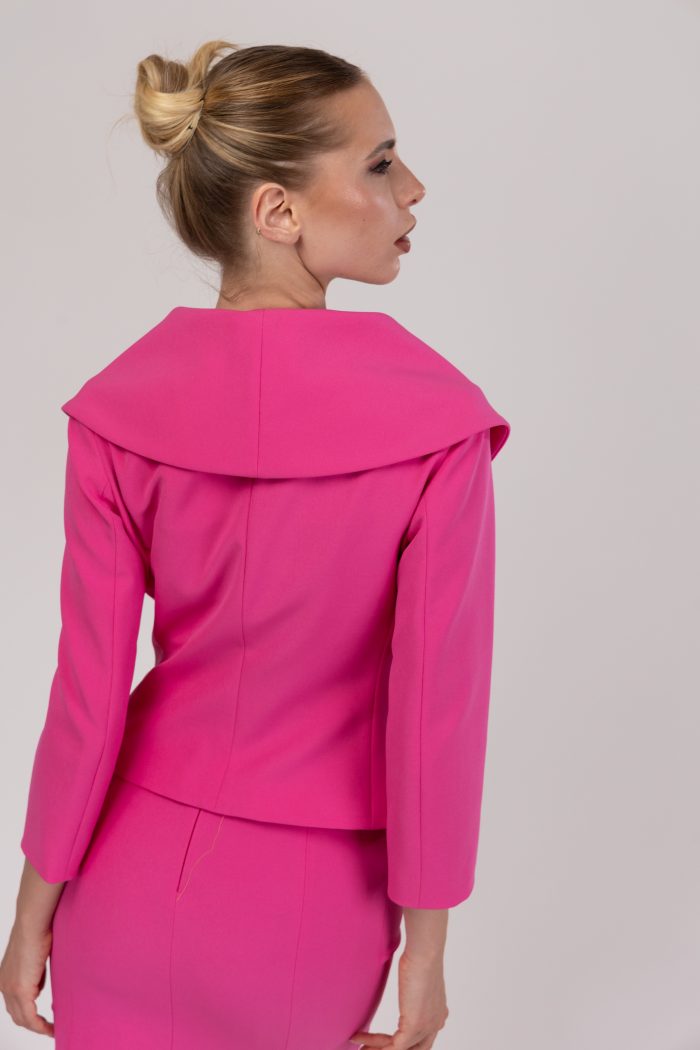 Giacca Jole da cocktail in Cady Fucsia - immagine 4