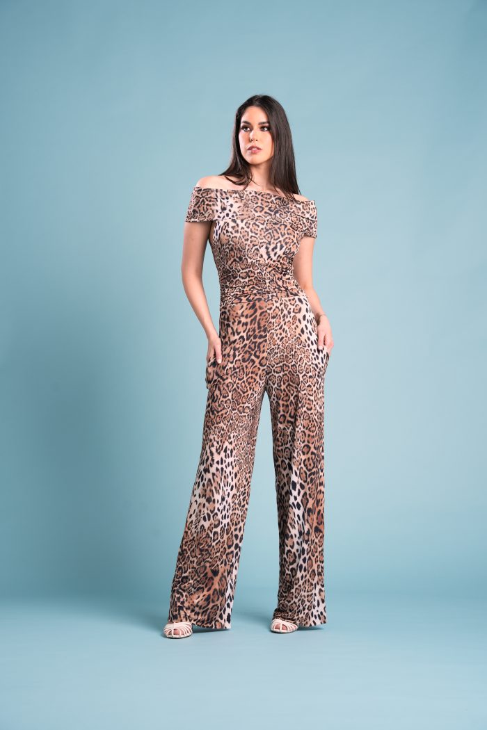 Jumpsuit ASTRID in Satin Jersey Jaguar