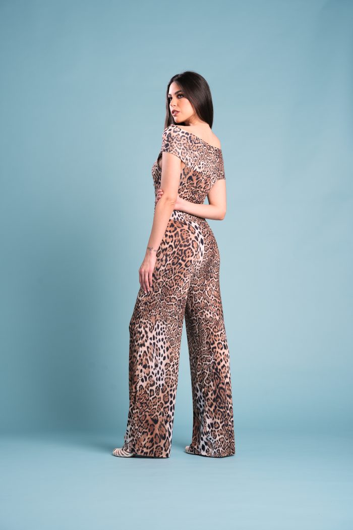 Jumpsuit ASTRID in Satin Jersey Jaguar - immagine 4